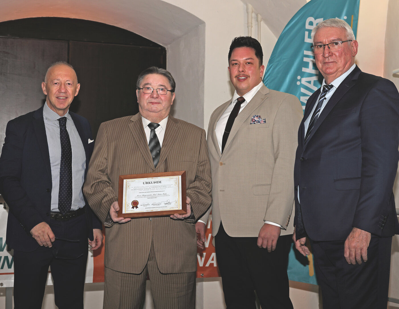 Ehrenpreisverleihung 2026 an Karl-Dieter Fuchs beim Neujahrsempfang in der Rathaushalle